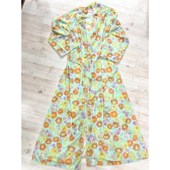 Savage x Fenty Free Spirit Floral Full Length Mesh Robe | Size M/L - Picture 2 of 5